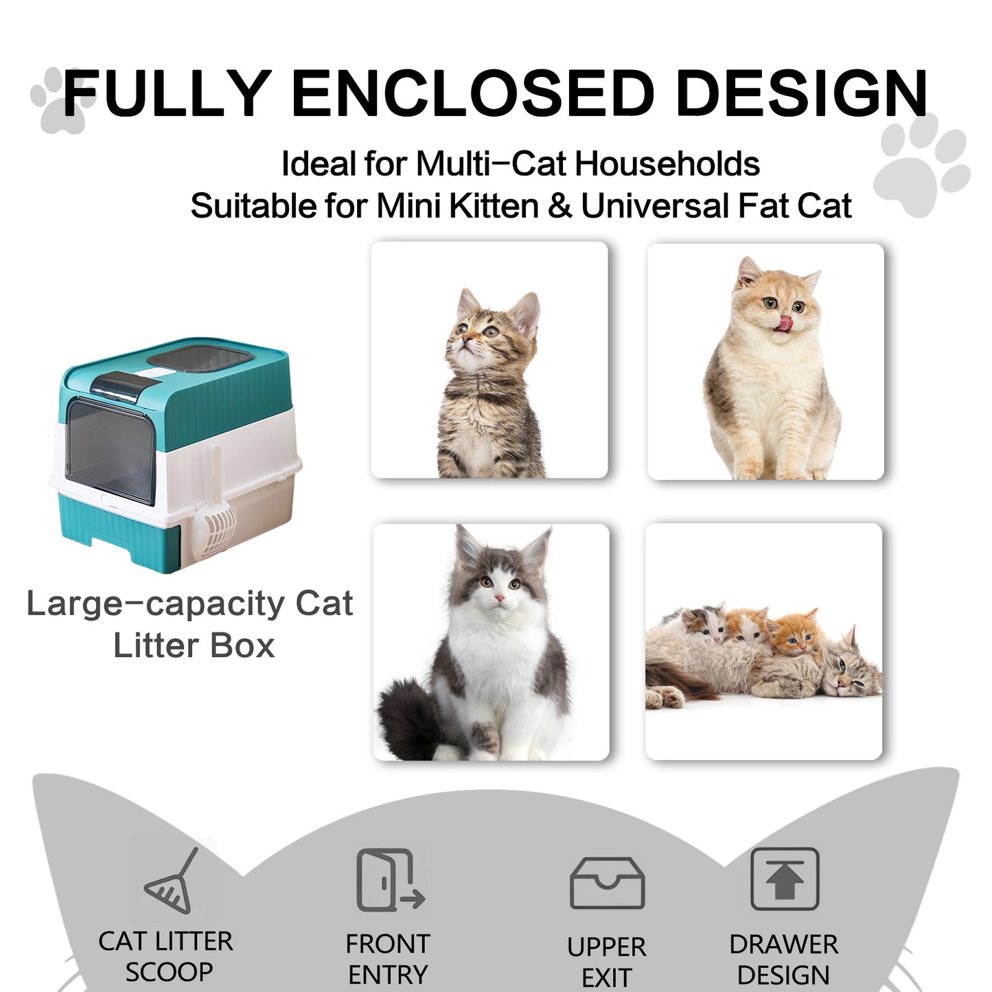 Sanlo Deluxe XL Cat Litter Box