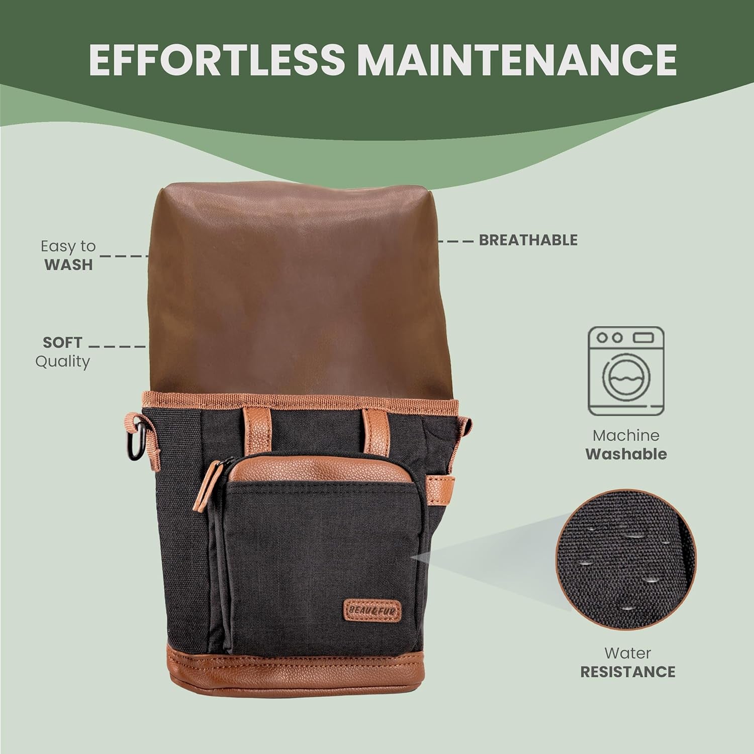 Dog Treat Pouch with Dog Clicker for Training - Hands-Free Dog Treat Bag with Magnetic Closure, Multi-Pocket Treat Pouches for Pet Training with Built-In Poop Bag Holder Pocket