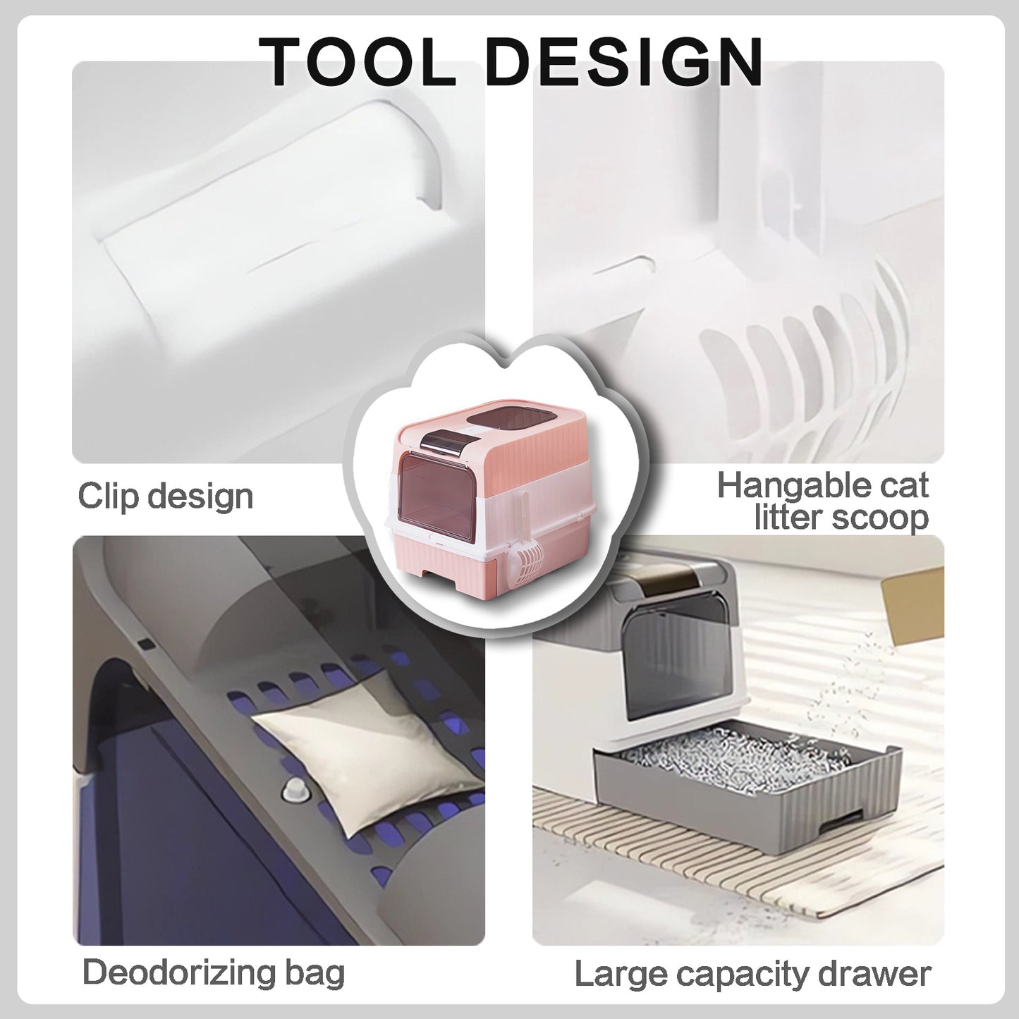 Sanlo Deluxe XL Cat Litter Box